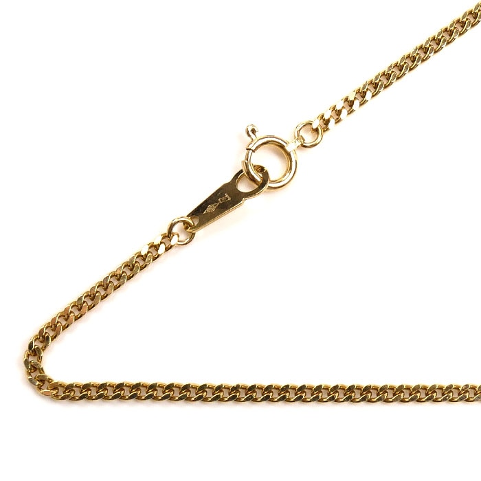 K18YG イエローゴールド ネックレス 喜平2面カット 10.0g 60cm ユニセックス 中古