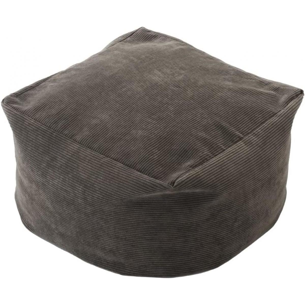 【I】セルタン(CELLUTANE) ビーズクッション QUBE Mサイズ ヴィンテージスタイル コーデュロイグレー 【受注生産品】