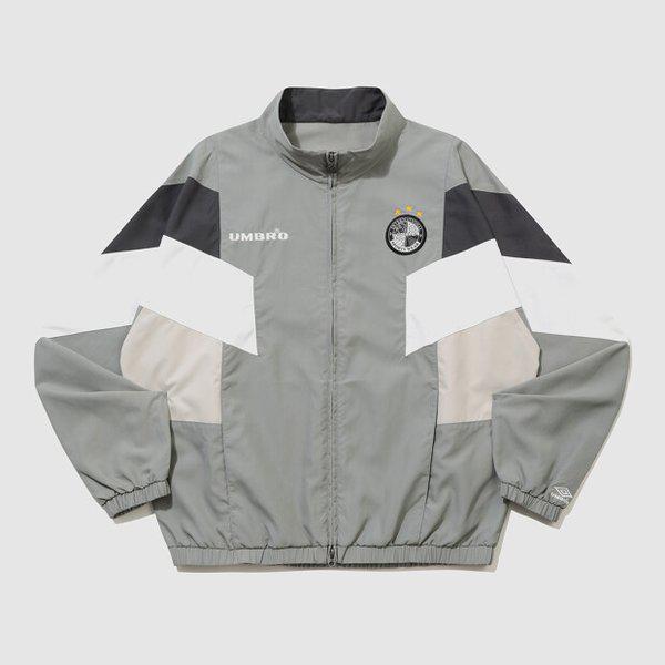 HBL OGカラーブロックスタンドネックウィンドブレーカージャケット GREY KHAKI UR221CJK56 GKA0
