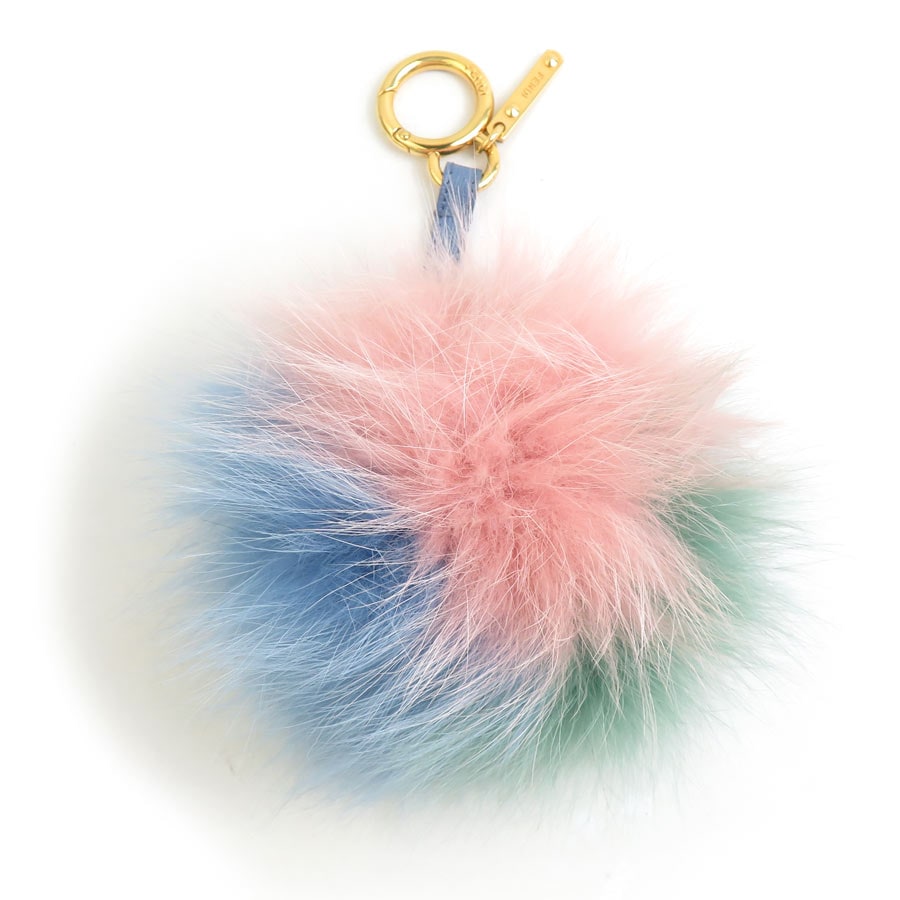 フェンディ FENDI チャーム ファー/メタル マルチカラー レディース h31910a