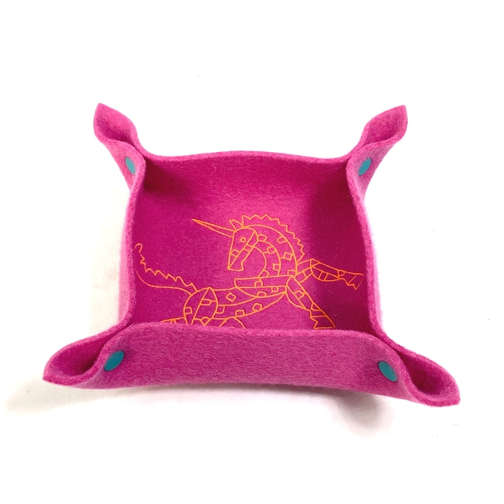 小物入れ ヴィドポッシュ エポペ PM トレイ トレー インテリア フェルト ピンク