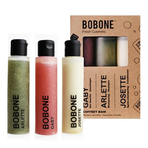 ボボンヌ バス＆シャワー コフレ3本セット（シャワージェル100ml・シャンプー100ml・コンディショナー100ml） BOBONE BATH SET COFFRET