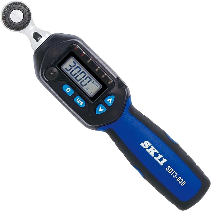 SDT3-030 測定範囲1.530Nm(差込角9.5mm) ブラックxブルー SK11 デジタルトルクレンチ 差込角 9.5mm 1.530Nm SDT3-030