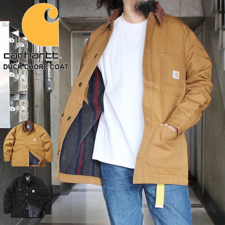 完売 Chore CARHARTT Duck Coat チョアコート ダック地 カーハート Blanket ロングコート オプション2:BROWN -  aegis.qa