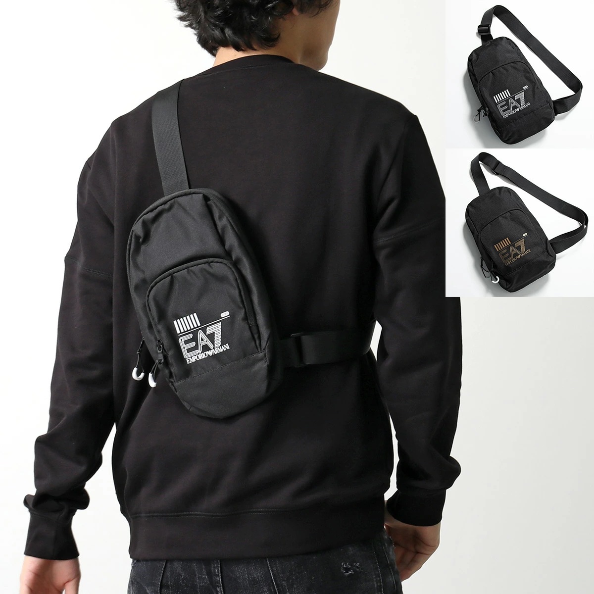 EA7 EMPORIO ARMANI エアセッテ エンポリオアルマーニ ボディバッグ LOGO TRAIN CORE U POUCH BAG LARGE A 245087 CC940 メンズ 鞄 カラ