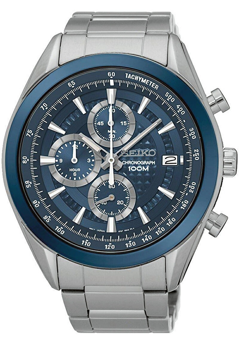 [10年保証] [製造終了 希少海外モデル] SEIKO SSB177P1 [セイコーインポート] セイコー クオーツ クロノグラフ タキメーター 100m防水 [逆輸入モデル]