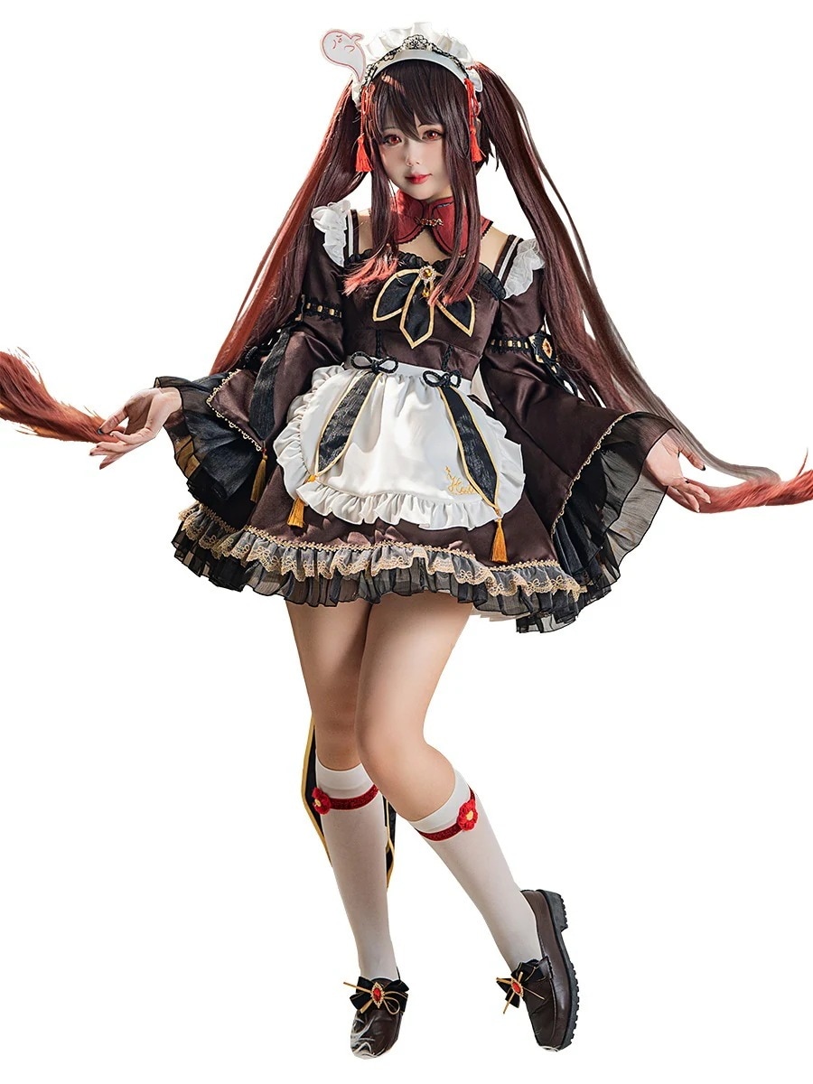 原神COSくるみ同人メイド服 ロリータフルセット