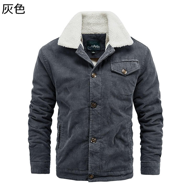 ボアジャケット コーデュロイ メンズ ジージャン 長袖 折り襟 ジャケット ボアコート 秋冬 ボタン 防寒着 保温 ブルゾン ヴィンテージ 大人 オーバーサイズ かっこいい ワーク カジュアル 通勤