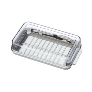 (24個セット) バターケース 幅190mm 日本製 ステンレスカッター式 バターカッター・バターナイフ収納可 キッチン ダイニング