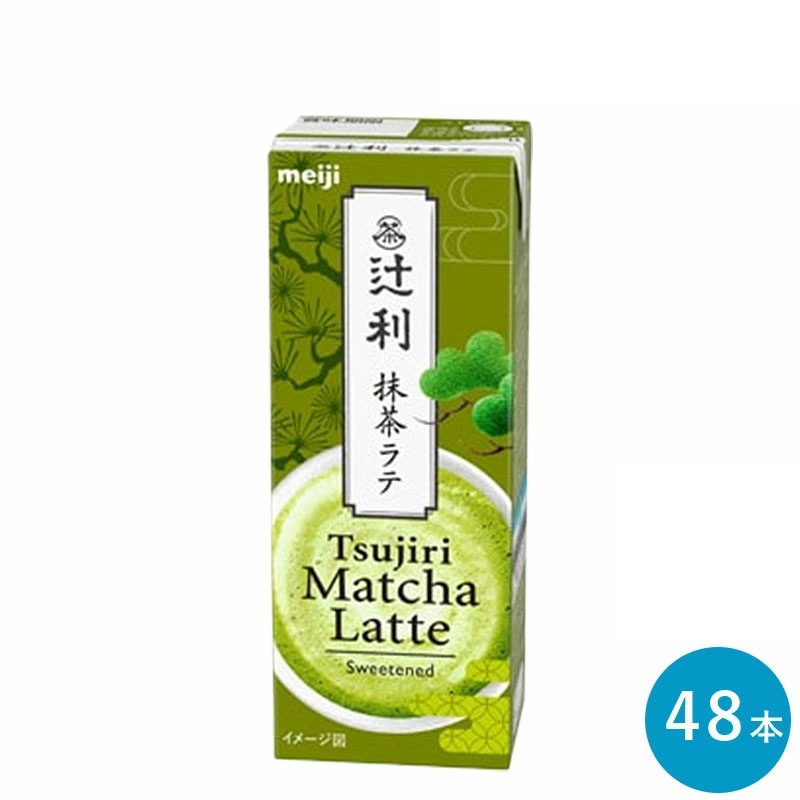 辻利 抹茶ラテ 200ml 48本 セット 紙パック ジュース まとめ買い