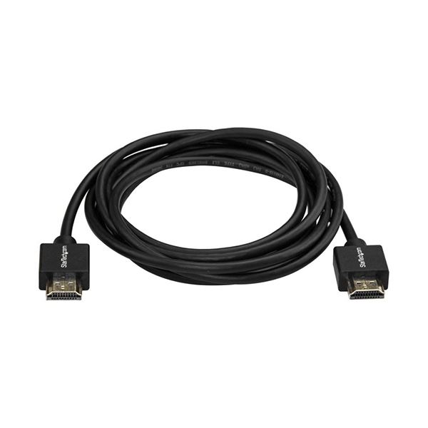 （まとめ）StarTech.com プレミアムHigh Speed HDMIケーブル グリップコネクタ採用 4K/60Hz対応 2m HDMM2MLP 1本 (×3セット)