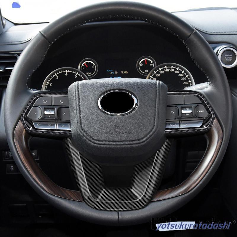 【急速出荷】新型 ランドクルーザー ランクル300 ステアリングガーニッシュ LAND CRUISER LC300 専用 アクセサリー カスタム パーツ ステアリングパネル