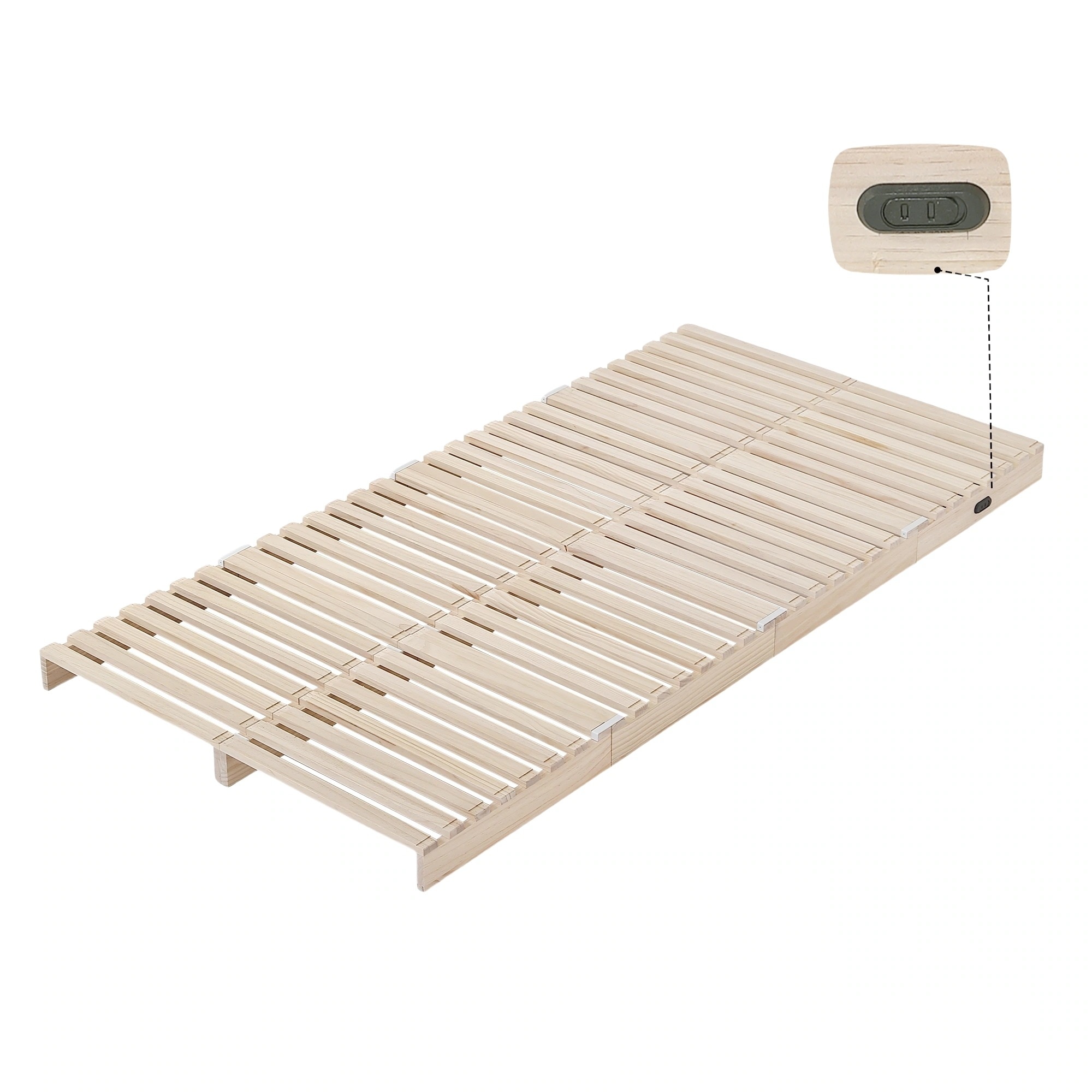 【国内発送】パレットベッド 8枚セット すのこベッド コンセント付き 天然パイン材 ローベッド 50*50cm 組み換え自由 木製 天然木 軽量 ベッド パレット ロータイプ ベッドフレーム