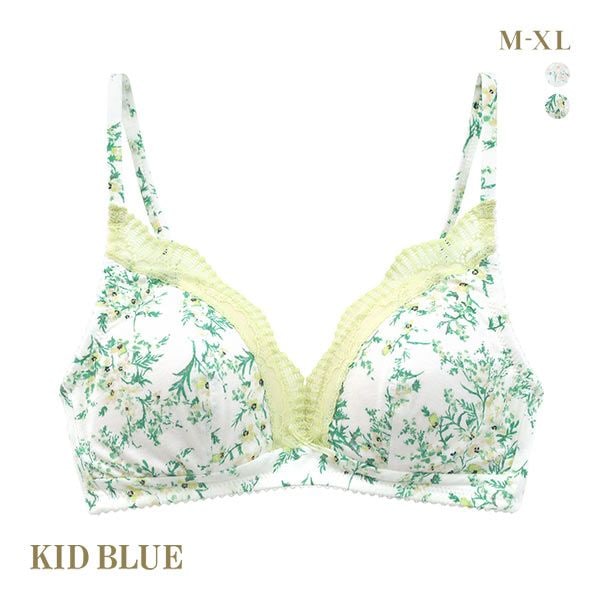 キッドブルー KID BLUE サマーガーデン ブラジャー ノンワイヤー ソフトブラジャー 三角ブラ