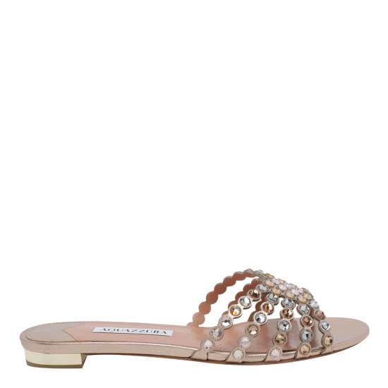AQUAZZURA Women Sandals TQLFLAS3 NPLLCO Gold
