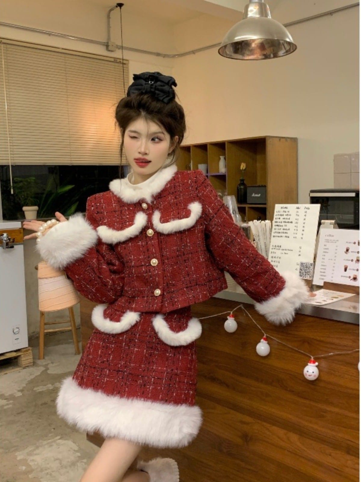 新作 秋冬 セットアップ レディース厚手暖かい中綿 きれいめ 韓国っぽ トップス ショートミニ OL 通勤丈 オフィスコートファッション系コーデカジュアル大人っぽ着回し羽織りフレンチ上下