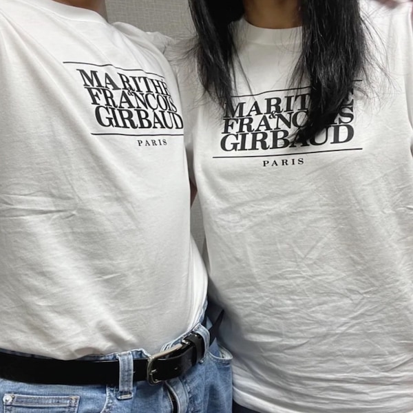 MARITHE★チャウヌ着用★CLASSIC LOGO TEE MARITHE チャ・ウヌ着用 CLASSIC LOGO COLOR POINT TEE Tシャツ