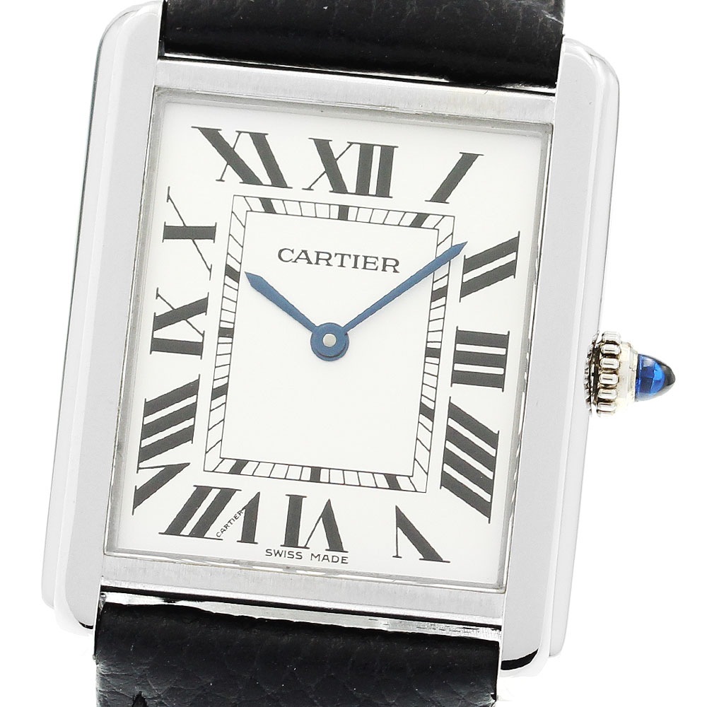 カルティエ CARTIER WSTA0028 タンクソロ LM クォーツ メンズ 保証書付き_902982【中古】