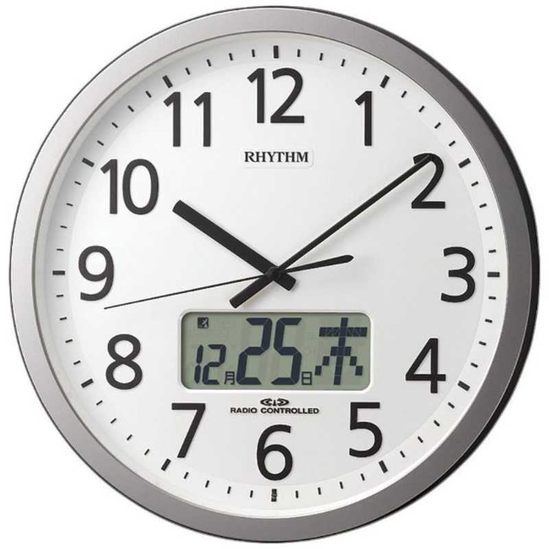 RHYTHM リズム　電波掛け時計プログラムカレンダー405SR　4FN405SR19