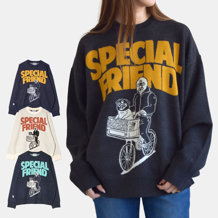 gym master トップス ジャガードニット セーター SPECIAL FRIEND クルーネック メンズ レディース ユニセックス G421730 7,387円