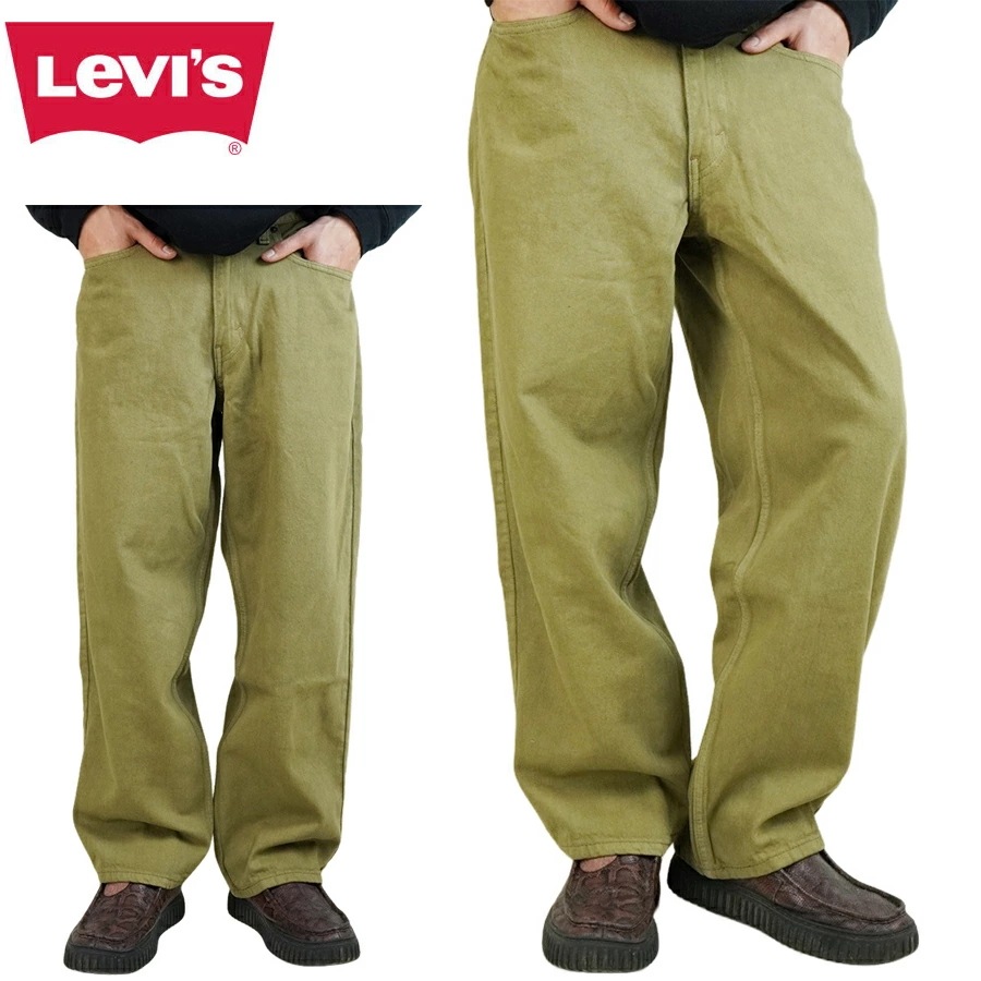 メンズ デニムパンツリーバイス LEVIS578 BAGGY JEANS バギー ジーンズLIGHT OLIVE BROWN ライトオリーブブラウン ルーズ