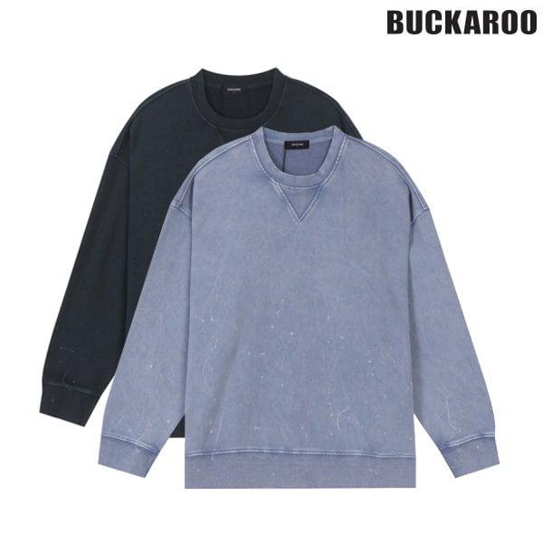 [驪州店] 男性3段ジョリオーバーフィットペインティングビンテージマンツーマンTシャツ(B251TS322P)