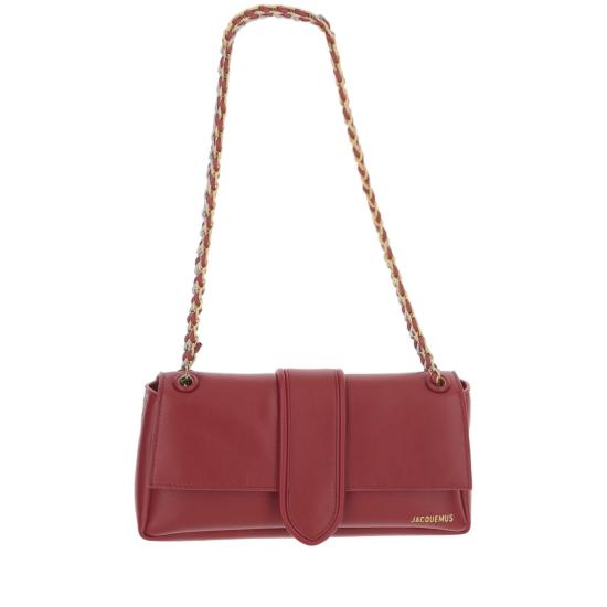 JACQUEMUS Women Shoulder Bags BAW00453AC27L14480 Burgundy
