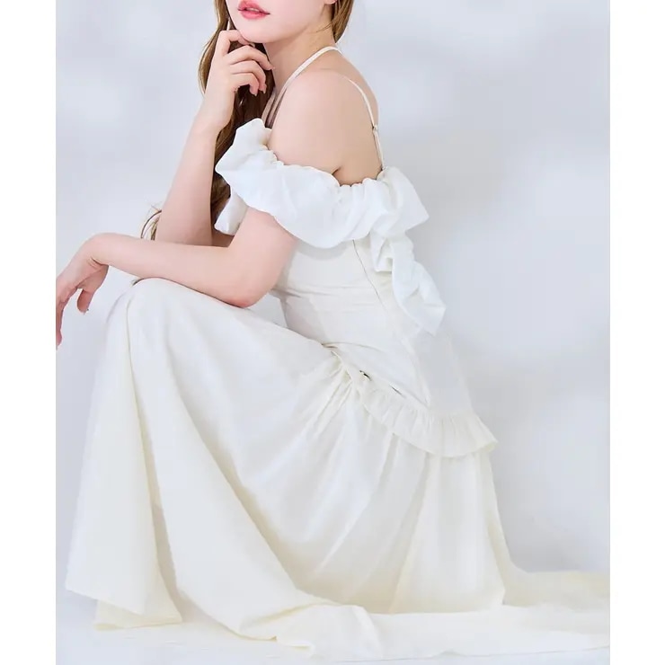 【one after another】【Fluffy Romance collection】バルーン襟キャミワンピ