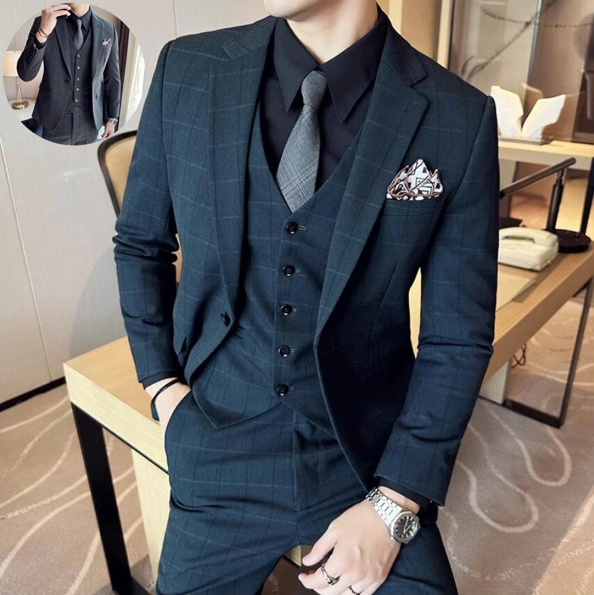フォーマルスーツ メンズスーツ 上下セット 大きいサイズ シングルスーツ ビジネススーツ メンズ 紳士服 卒業 成人式スーツ スリーピース 2点/3点セット ジャケット+パンツ+ベスト 通勤 入社 ス
