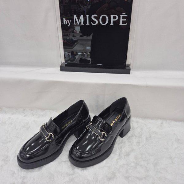 By 女性 クラシック ポイント ローファー 112HT439FH001 BLACK 4 JJ