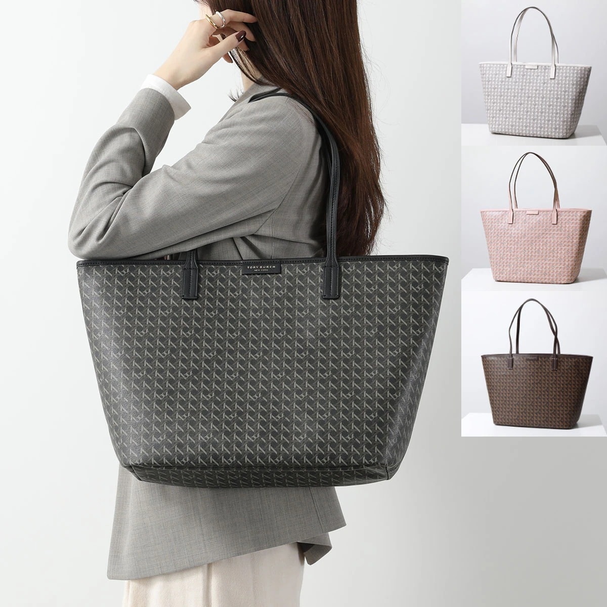 TORY BURCH トリーバーチ トートバッグ EVER READY エバーレディー 145634 レディース ジップトート ポーチ付き 鞄 カラー4色