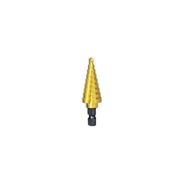NMS27G ステップドリル 2枚刃チタンコーティング 6～27mm 段数12 メーカー直送