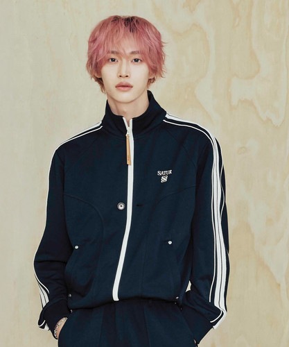SATUR公式 RIIZEPICK! パーカー essential roton track zip-up jacket black