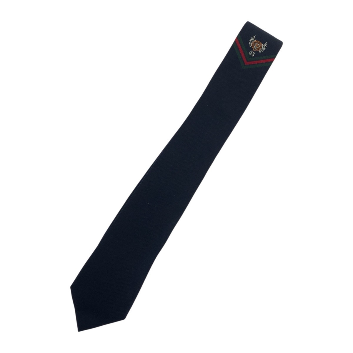 美品 ネイビー シルク 473149 ネクタイ メンズ 503992