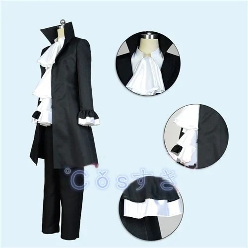文豪ストレイドッグス 芥川 龍之介 あくたがわ りゅうのすけ コスプレ衣装 COS 高品質 新品 Cosplay アニメ コスチューム