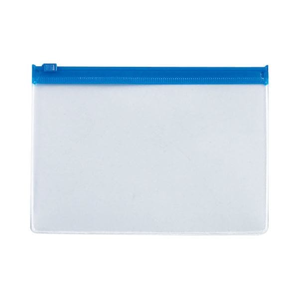 （まとめ）TANOSEE クリヤーケース（クリアケース） A6ヨコ 青 1セット（20枚） [x2]