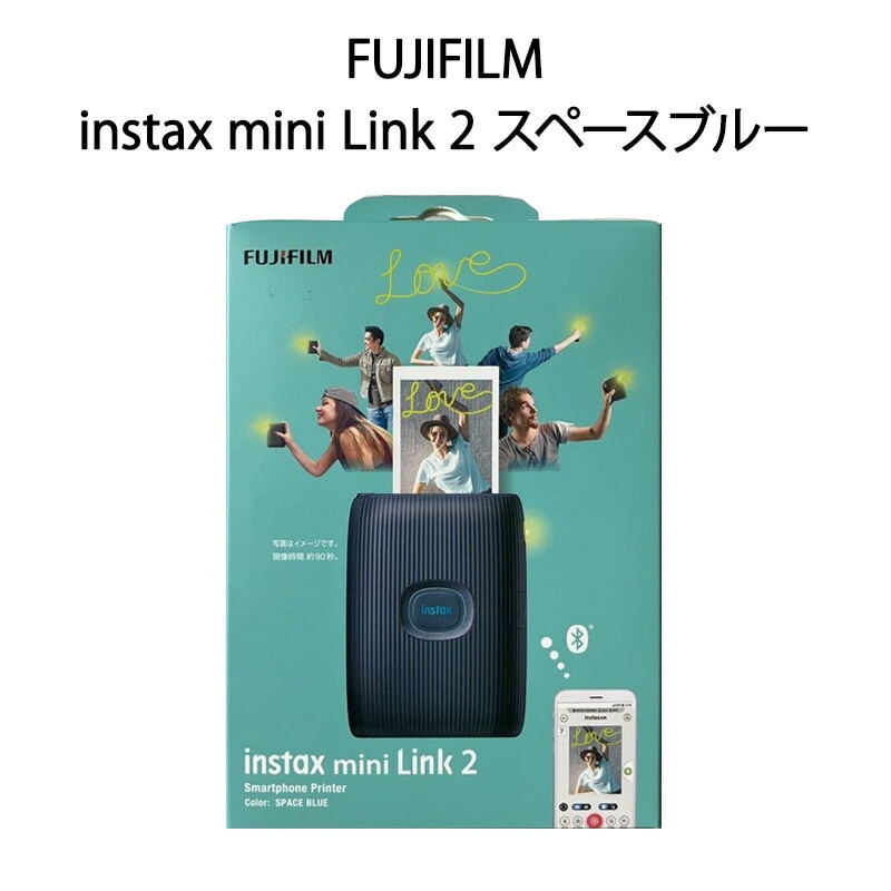 【新品】FUJIFILM 富士フィルム スマートフォン用プリンター instax mini Link 2 スペースブルー 10,819円
