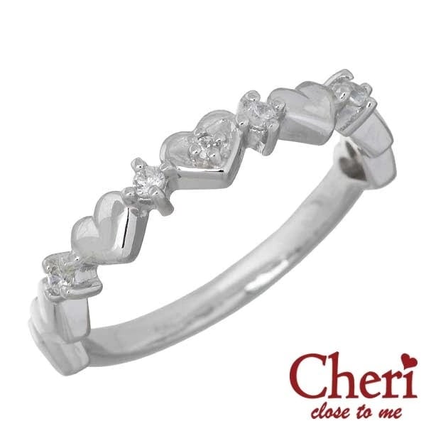シェリ クロストゥーミー Cheri ハート CZ シルバー リング 指輪