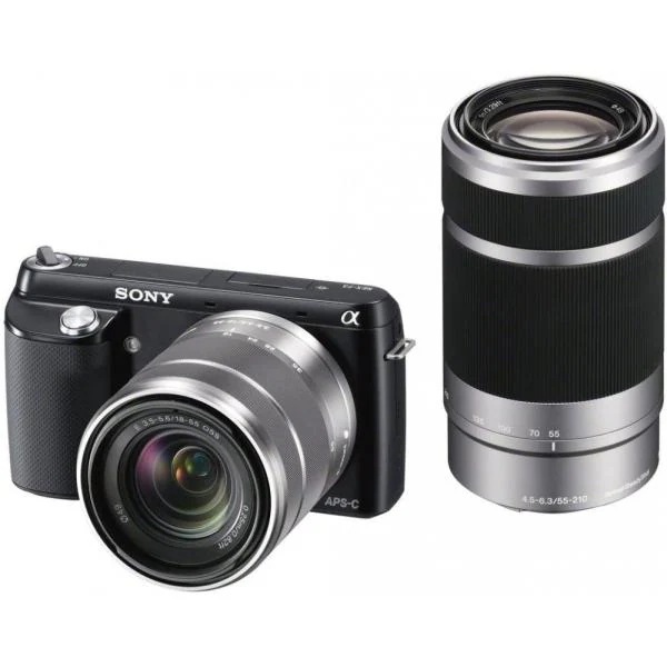 【中古】ソニー SONY デジタル一眼カメラ NEX-F3 ダブルレンズキット ブラック