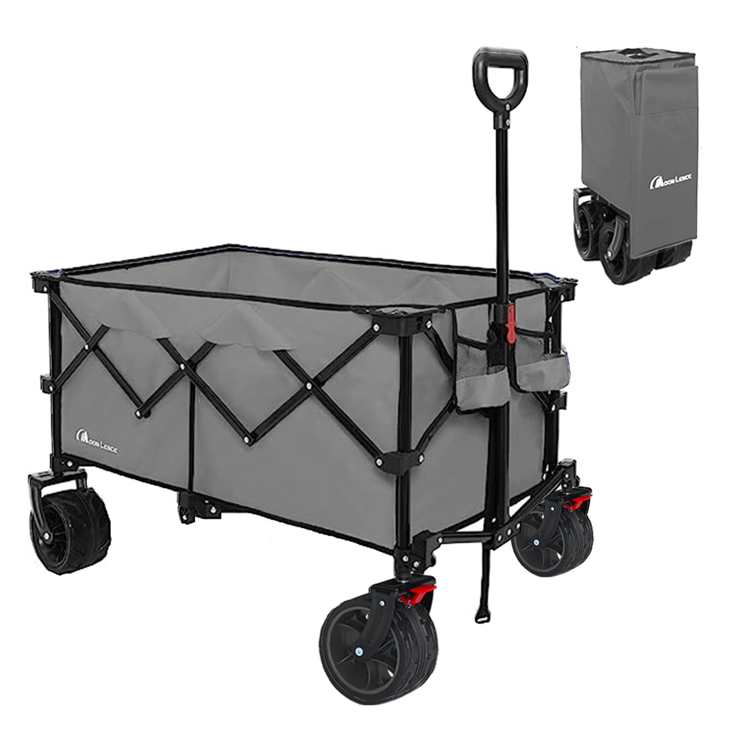 YOYOSTAR 2026 キャリーワゴン 【ブレーキ付き】 折りたたみ キャリーカート 大容量156L 幅広大型タイヤ アウトドアワゴン アウトドア2nc