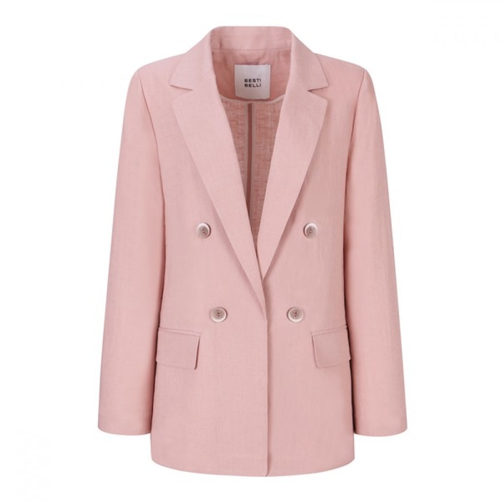 [ベスティヴェリ] リネンテーラードダブルジャケット（BGJAE2143）