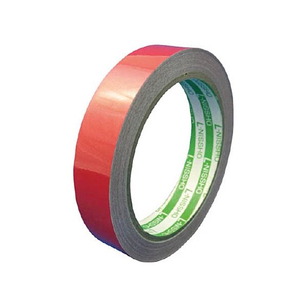 （まとめ）ニットウ エル日昌 再帰反射テープ 20mmx10m 赤 HT-20R 1巻[x5]