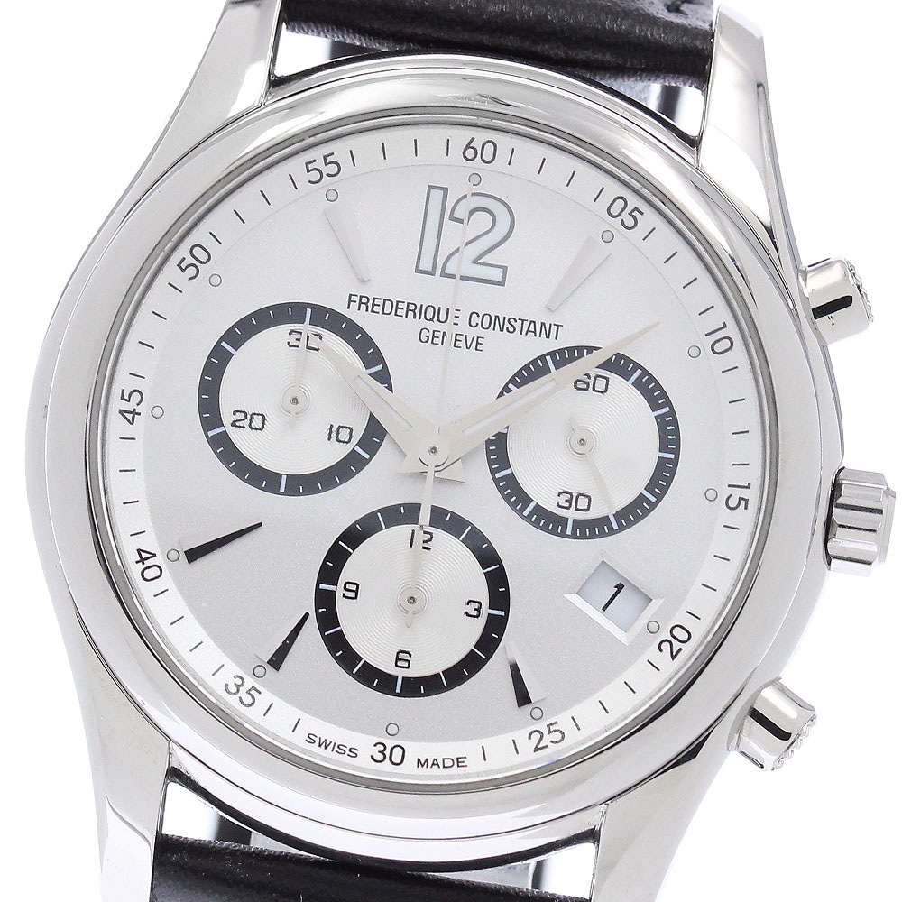 フレデリック・コンスタント FREDERIQUE CONSTANT FC292X4B24/5/6 デイト クロノグラフ クォーツ メンズ 保証書付き_956561【中古】