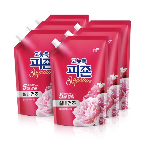 高濃縮柔軟剤 シグネチャー 1600ml 6本 フラワー