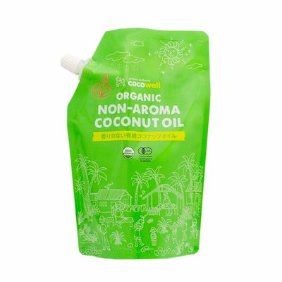 他サイト： cocowell(ココウェル) 香りのない有機ココナッツオイル 460g 有機JAS 中鎖脂肪酸の商品画像