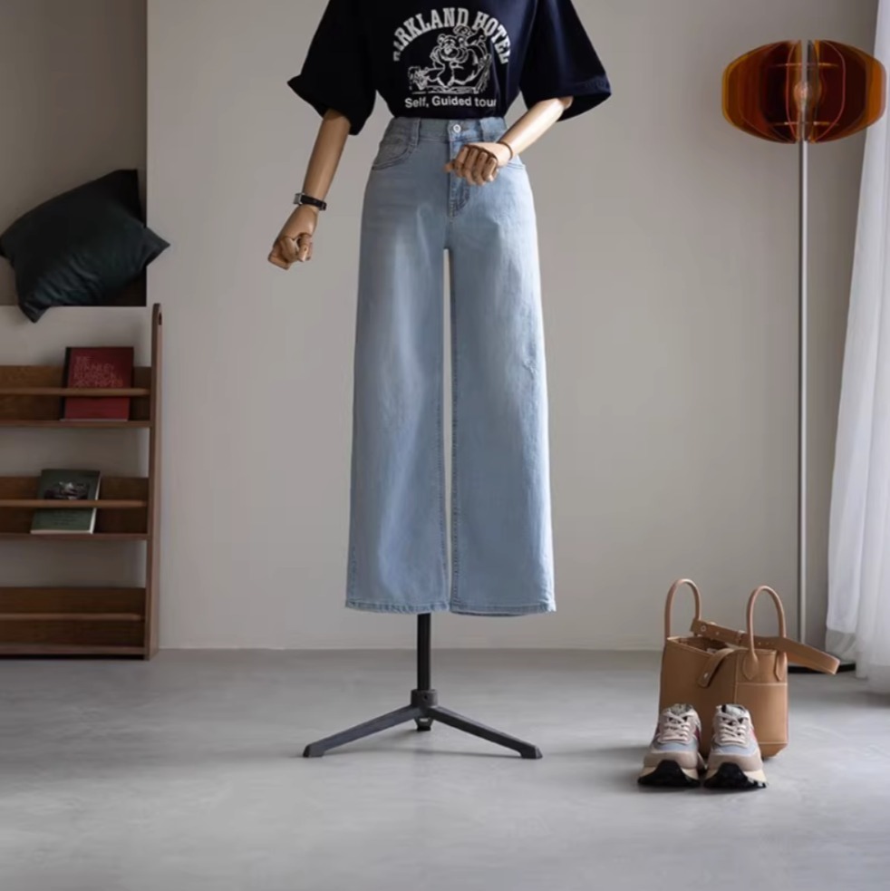 ボトムス パンツ Gパン ズボン ワイドパンツ ストレートパンツ デニムパンツ ストレート ワイド ポケット ハイウエスト デニム 大人可愛い きれいめ シンプル カジュアル おしゃれ お洒落