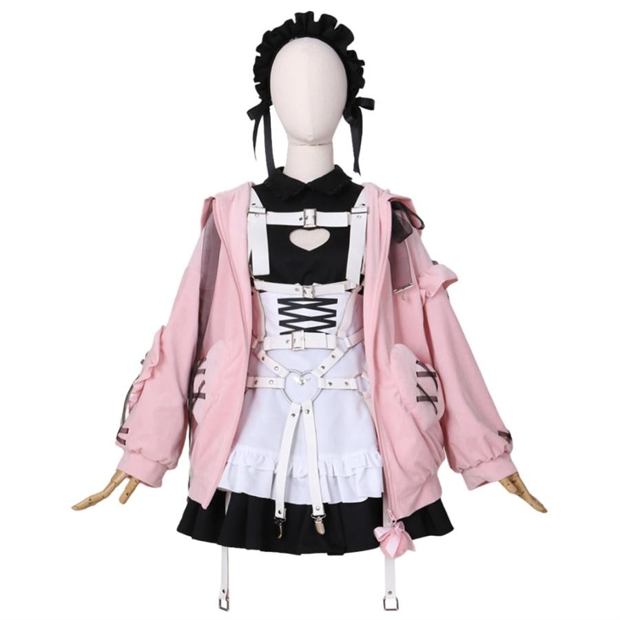 バーチャルYouTuber VTuber にじさんじ 魔界ノりりむ 風 コスプレ衣装 cosplay 仮装 二次会 イベント パーティー-861