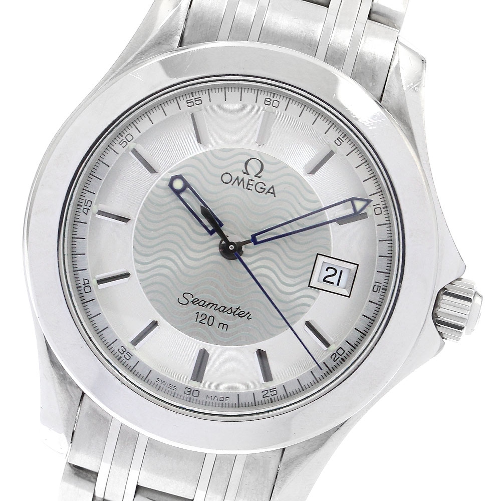 オメガ OMEGA 2511.31 シーマスター120 デイト クォーツ メンズ 保証書付き_879115【中古】