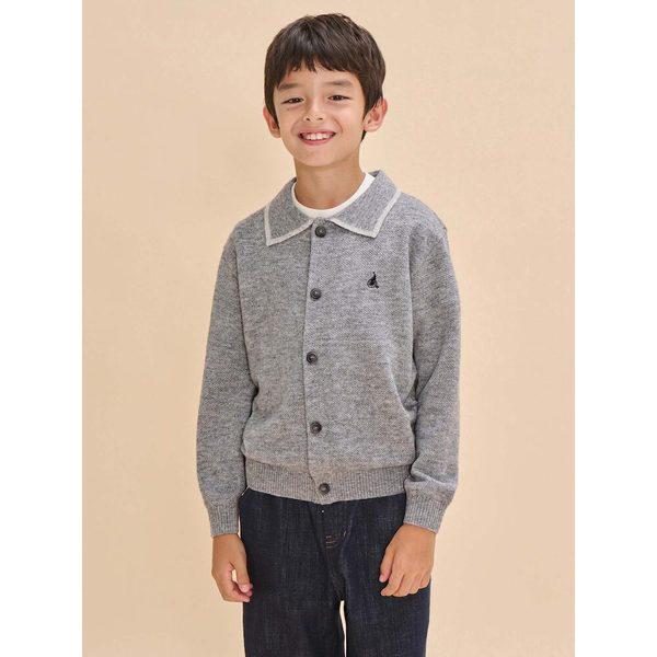 [BEANPOLE KIDS] ジェントルピケカーディガン グレー (BI475AU013)