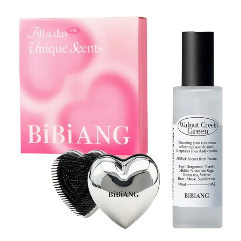 【ハート形ブラシをプレゼント＋韓国限定ギフトラッピング】ヘア＆ボディパフュームミスト100ml (全5種) 選べるメッセージカード付き　韓国ボディミスト フレグランス ヘアスプレー